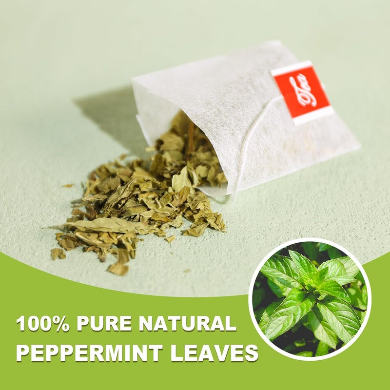 TEARELAE Peppermint Tea Bags - 80 Count - 100% Pure Peppermint Leaves - Non-GMO Herbal Tea for Digestion and Fresh Breath - Image 2